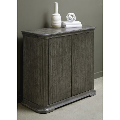 Reeded 2 Door Accent Chest with Shelves