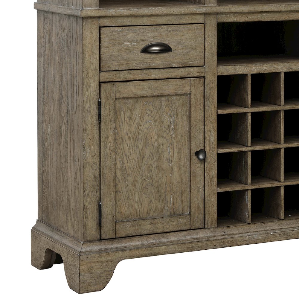 Kitchen Curio with Wine Storage