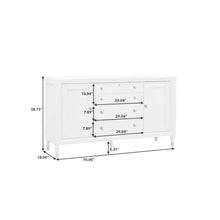 Ashby Place 3-Drawer Buffet with Cabinets