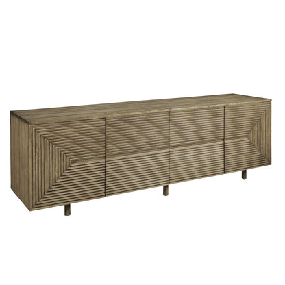 Four Door Geometric Design Console