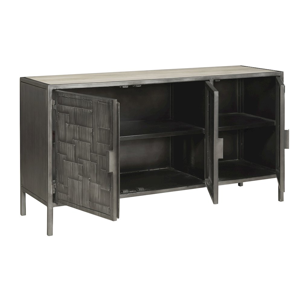 3-Door Metal Sideboard