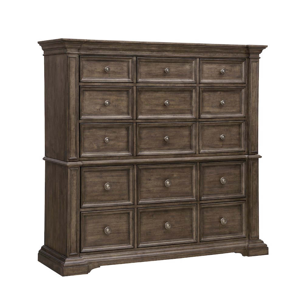 Woodbury 15-Drawer Master Chest in Cowboy Boots Brown