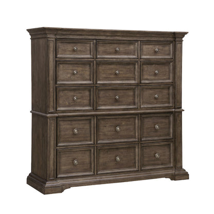 Woodbury 15-Drawer Master Chest in Cowboy Boots Brown