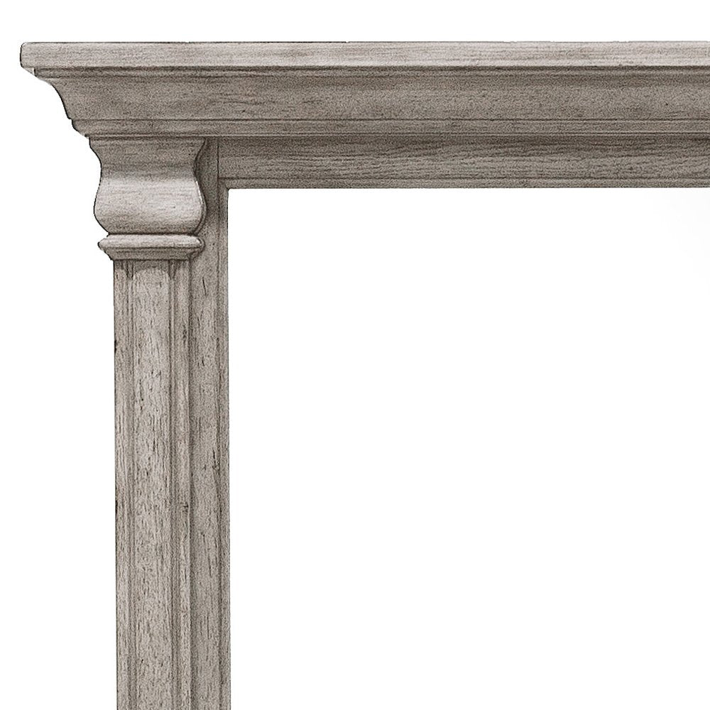 Madison Ridge Framed Dresser Mirror in Heritage Taupe