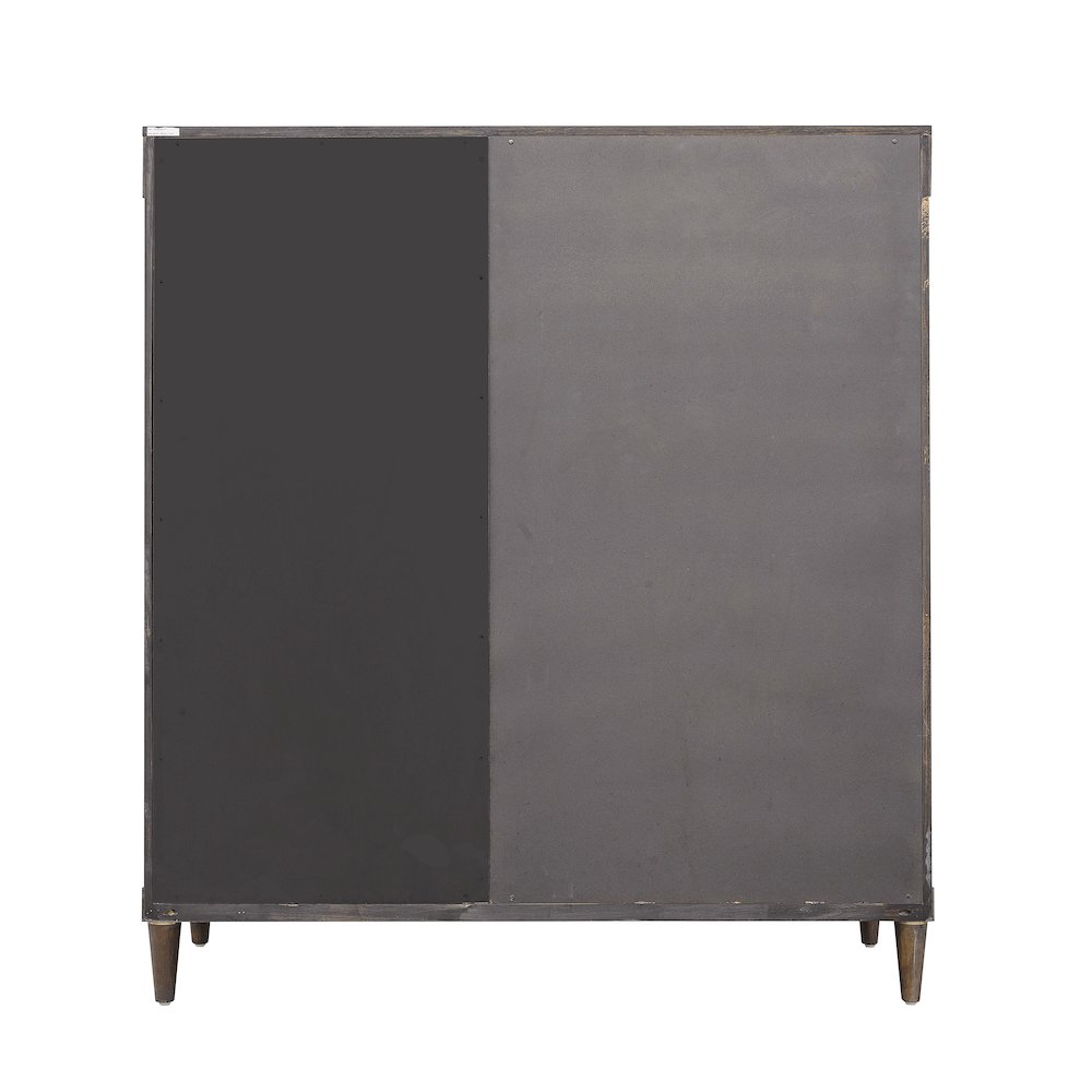 Asher Park 6 Drawer Master Chest, Piano Brown Finish