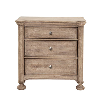 Higgins Street 3-Drawer Nightstand with USB-C ports