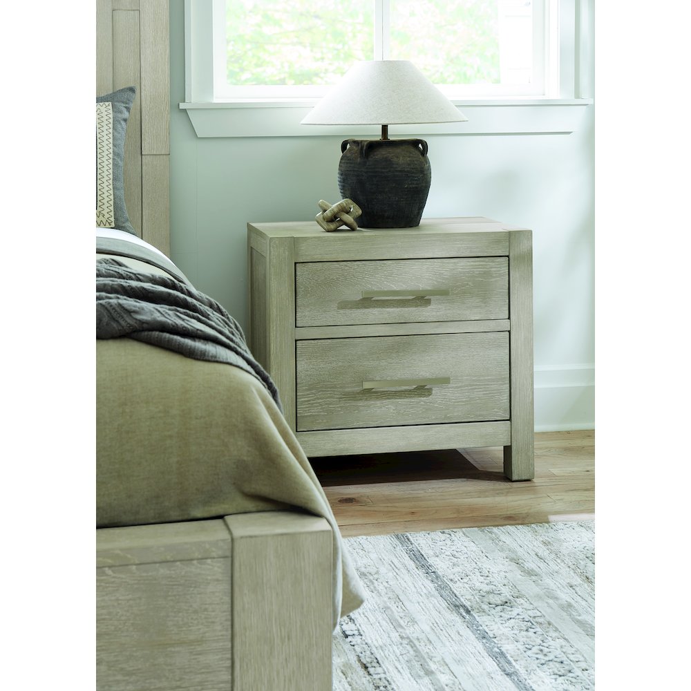 Millwork Two Drawer Nightstand with USB/C Port