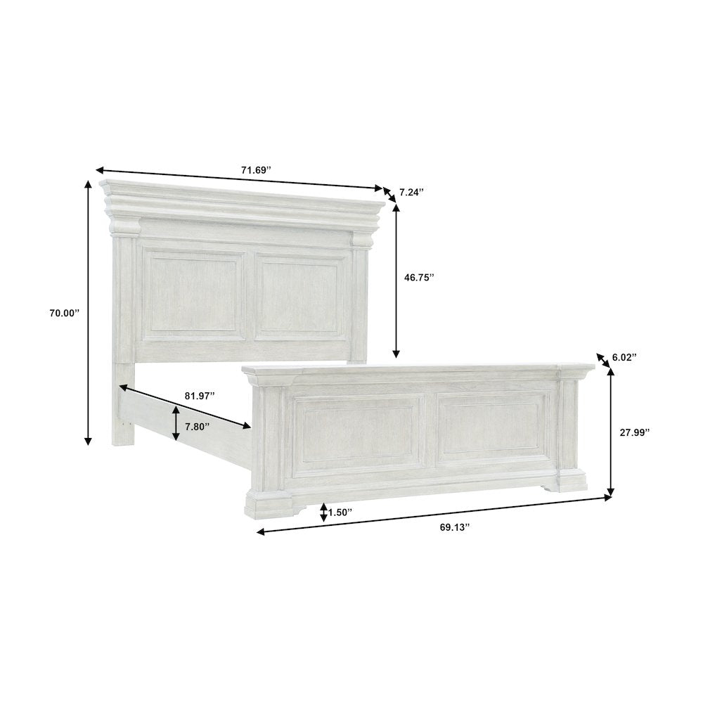Madison Ridge Brown Queen Panel Bed