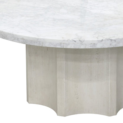 40" Round Cocktail Table with Marble Top