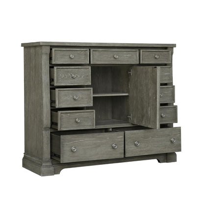 Lawson's Creek 11-Drawer Gentleman's Chest with Storage Cabinet