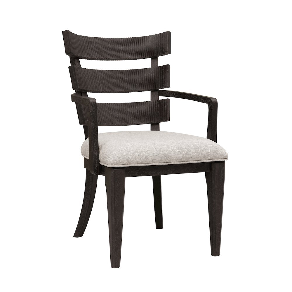 West End Loft Wood Back Arm Chair 2/ctn