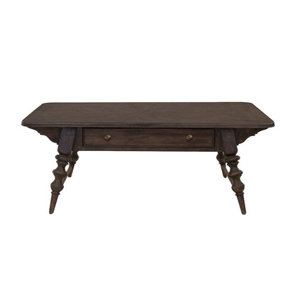 Revival Row Rectangular Cocktail Table with Drawer