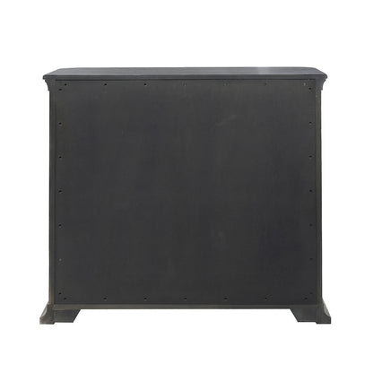 Reeded 2 Door Accent Chest with Shelves