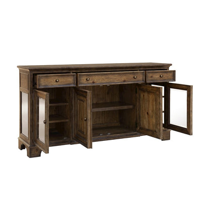 Revival Row 3-Drawer Buffet with Cabinet Doors