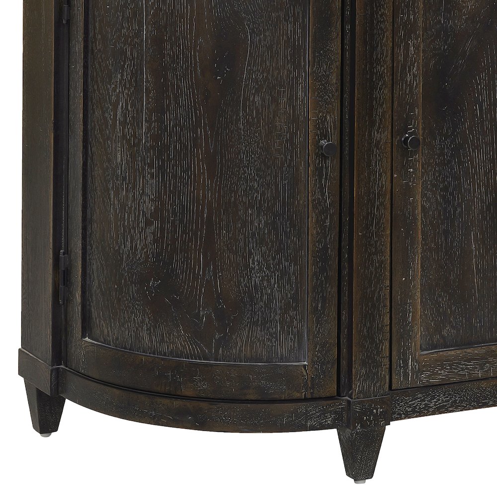 Curved 3 Door Hallway Accent Chest