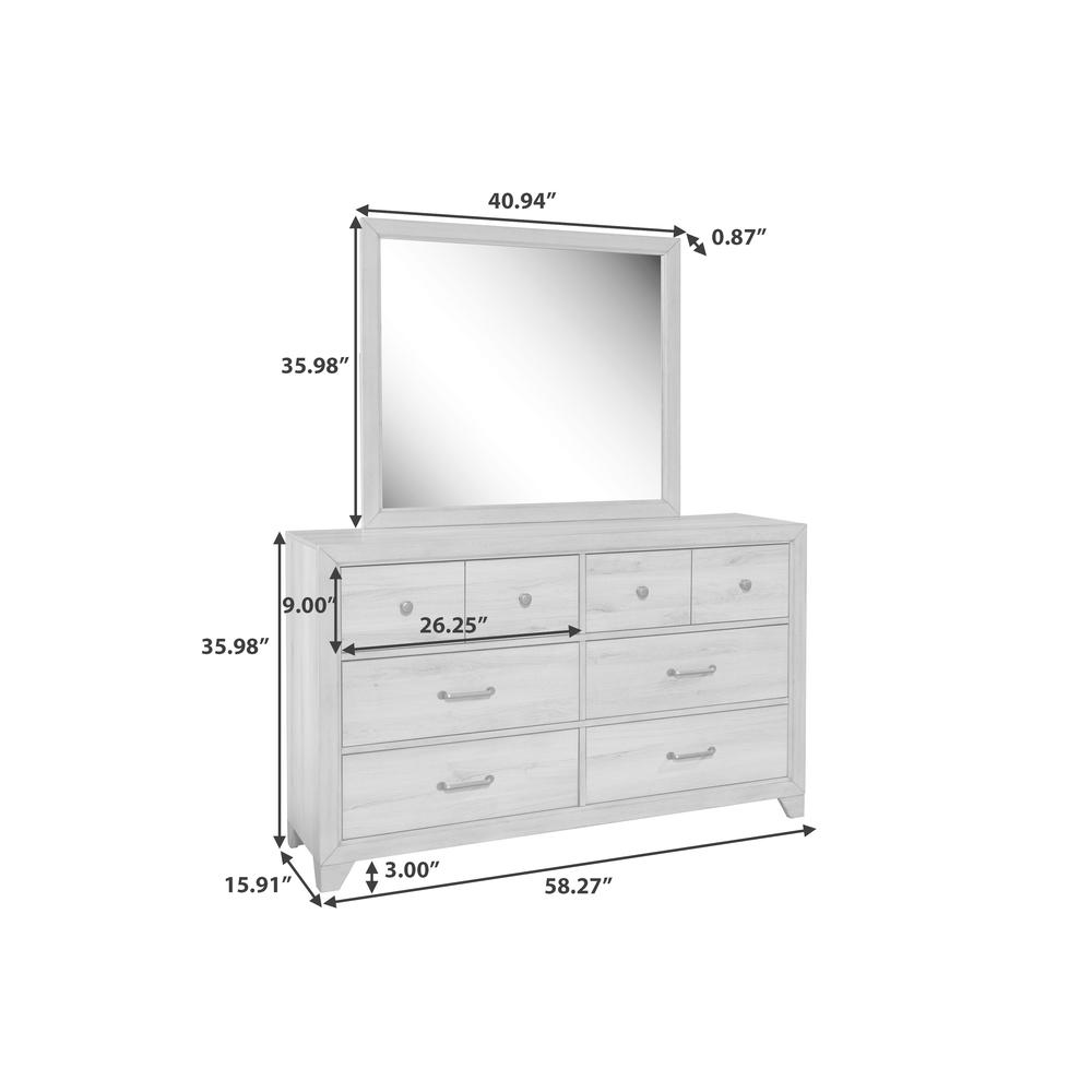 Kids  Six Drawer Dresser in River Birch Brown