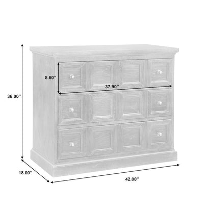 Rustic 3 Drawer Accent Chest
