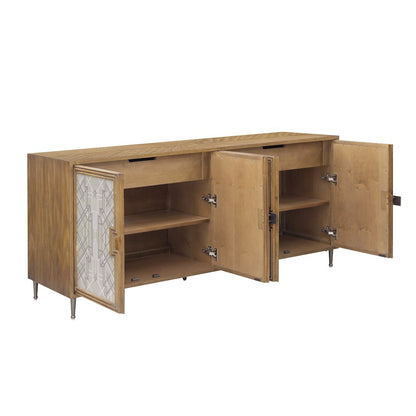 Mid-Century Modern 4 Door Credenza