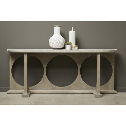 Modern Entryway Console Table with Concrete Top