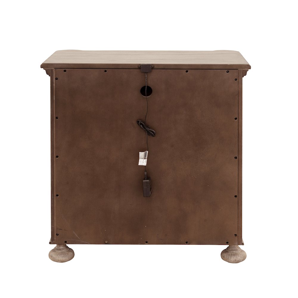Higgins Street 3-Drawer Nightstand with USB-C ports
