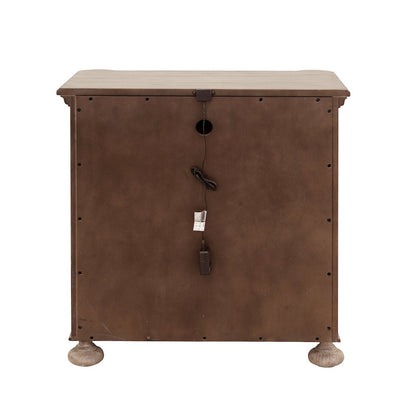 Higgins Street 3-Drawer Nightstand with USB-C ports