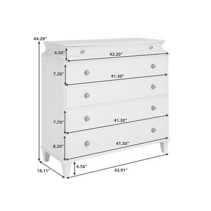 5-Drawer Bachelor's Chest with Jewelry Tray