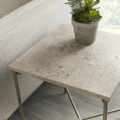 Large Stone Top Nesting Table
