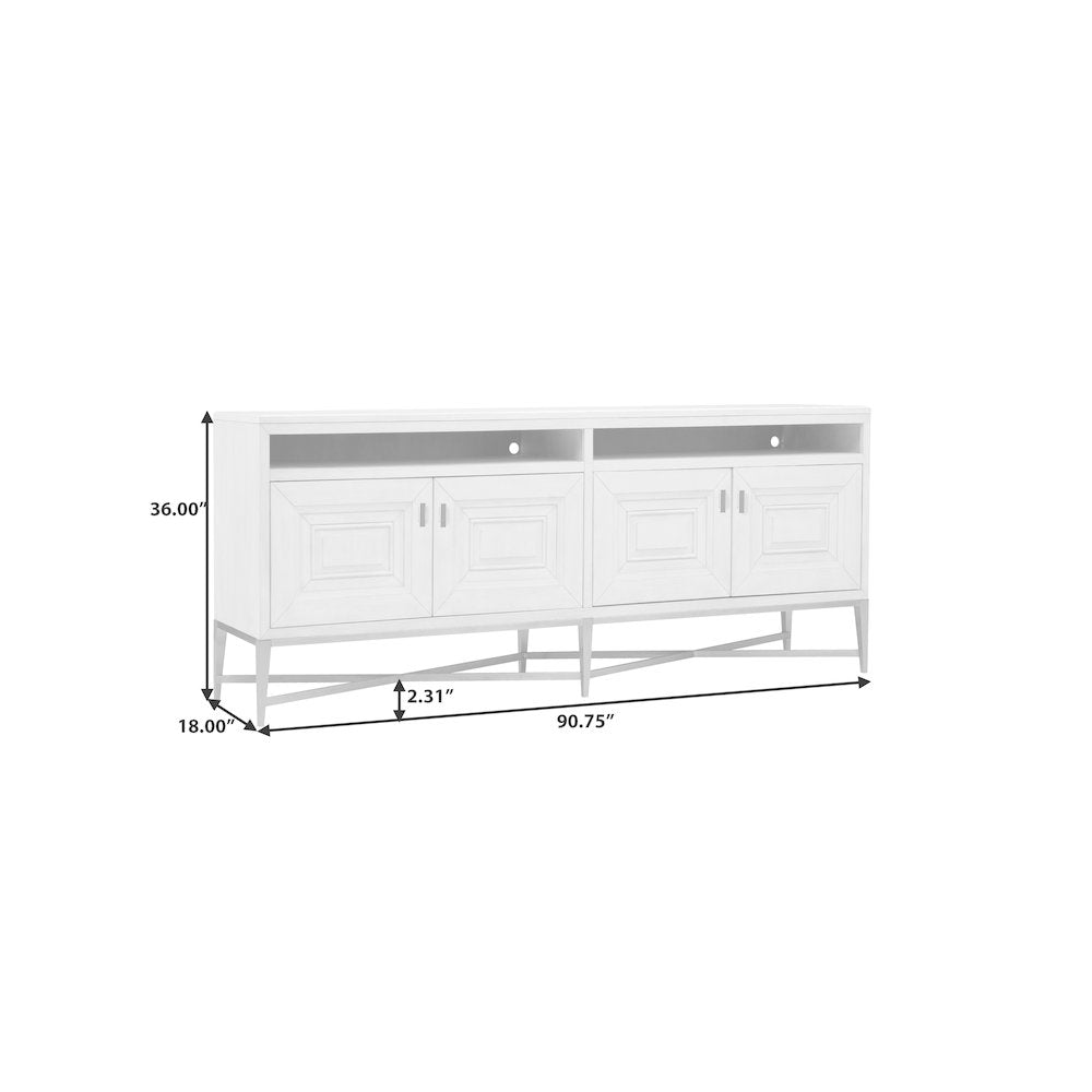 Ashby Place 4-Door Server with Open Shelves