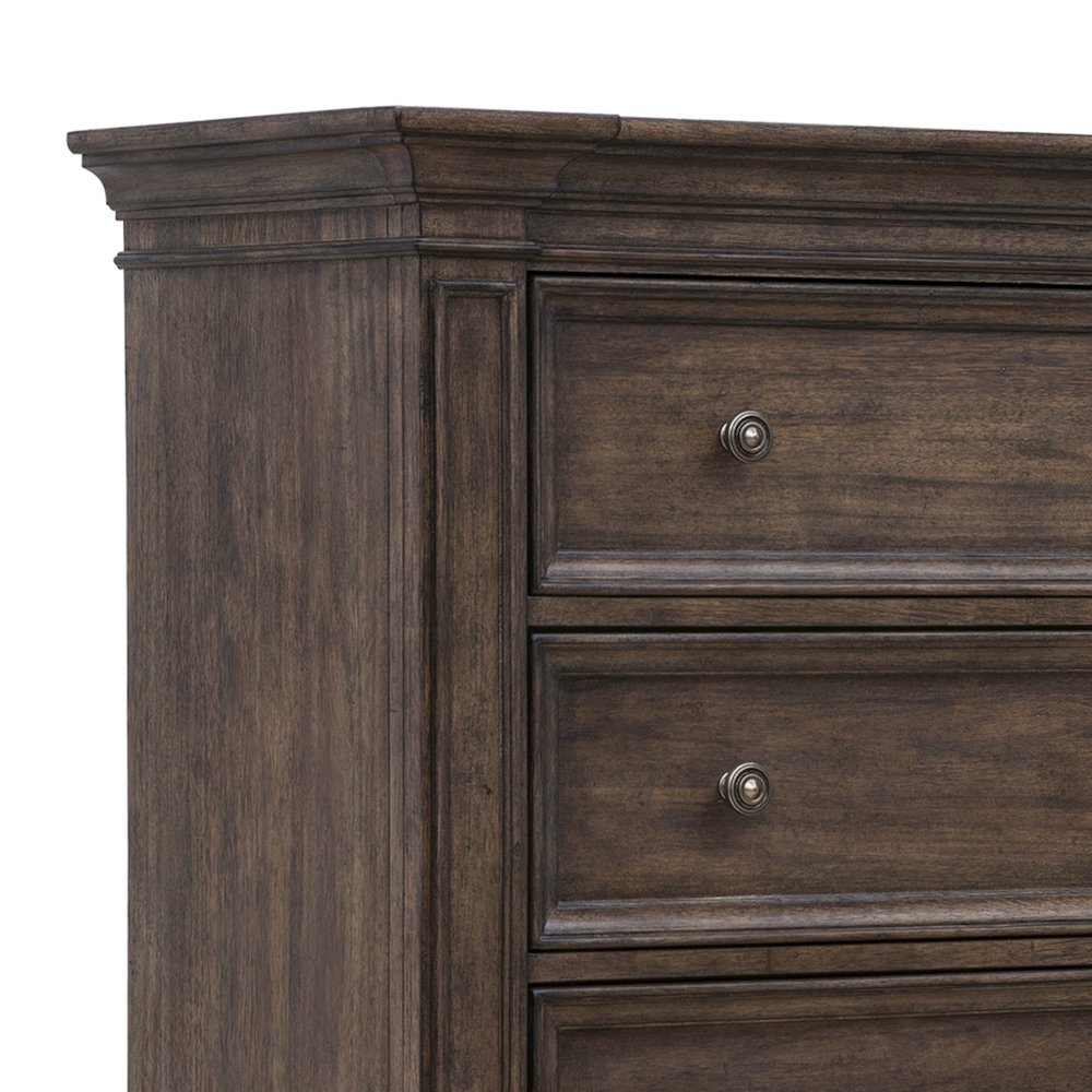 Woodbury Five Drawer Chest in Cowboy Boots Brown