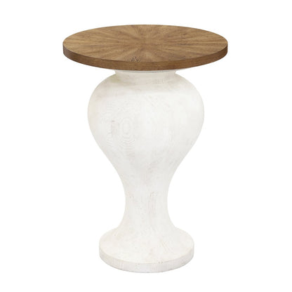 18" Round Urn Shaped Accent Table