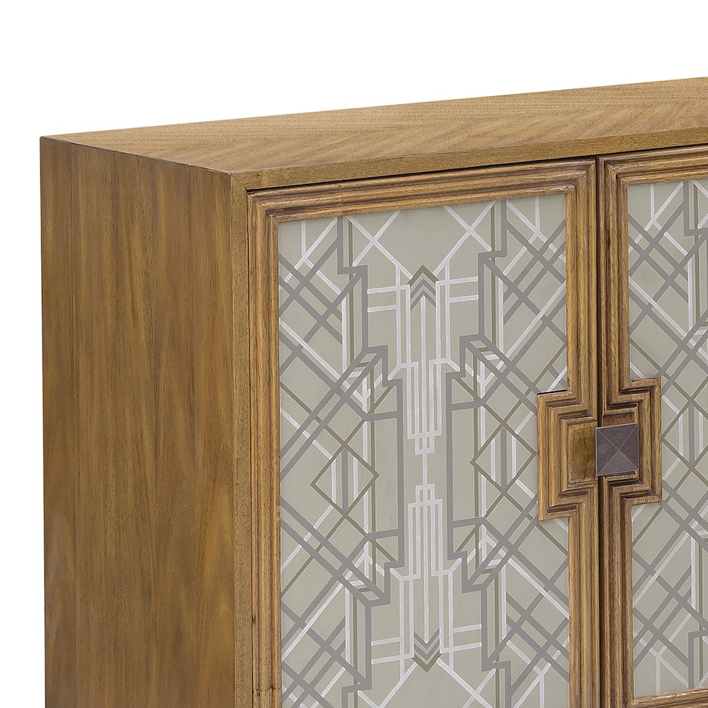 Mid-Century Modern 4 Door Credenza