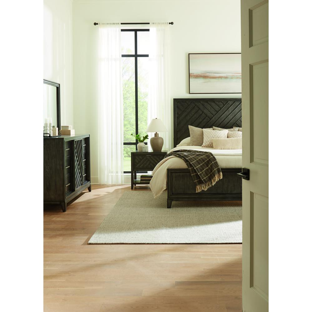Lenox 6-Drawer Sliding Door Dresser with Storage