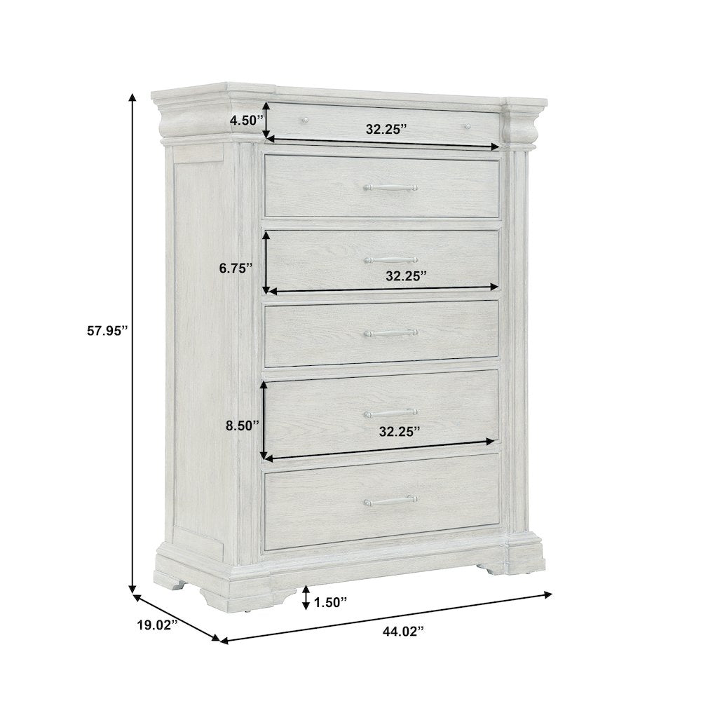 Madison Ridge Brown 6 Drawer Chest