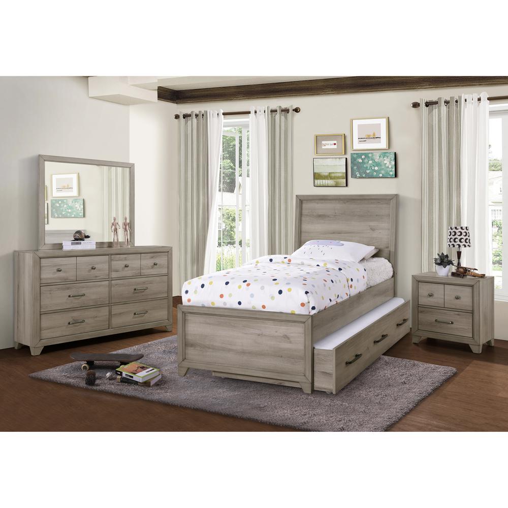 Kids  Six Drawer Dresser in River Birch Brown