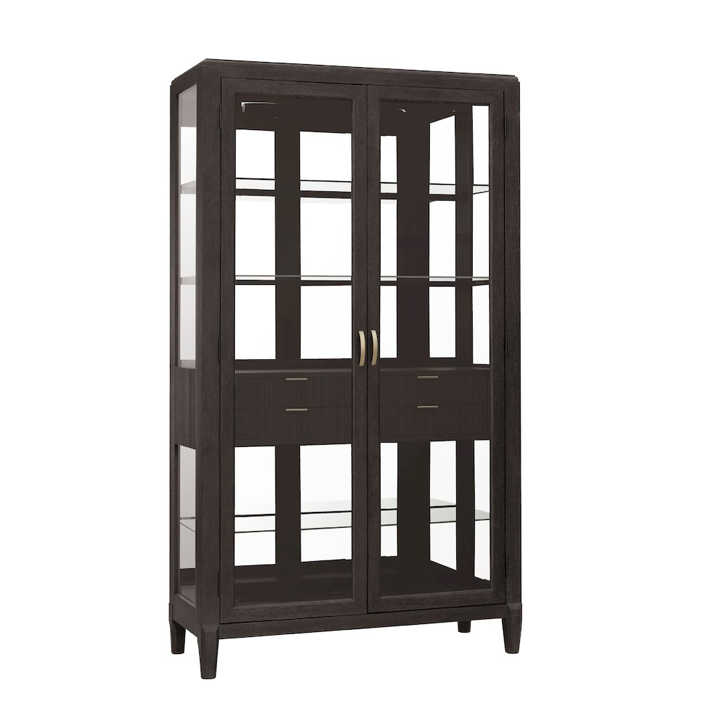 West End Loft Curio with Drawers