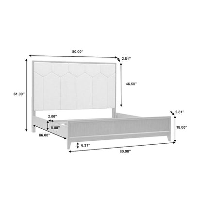 Quincy California King Upholstered Bed