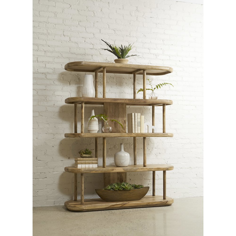 4-Shelf Open Display Bookcase