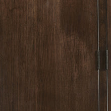 Modern Wood Bar Cabinet with Glass Doors and Storage Drawers