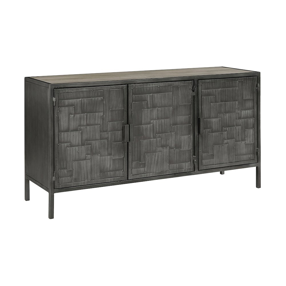 3-Door Metal Sideboard