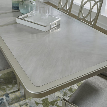 Zoey Double Pedestal Dining Table with Leaf Extensions