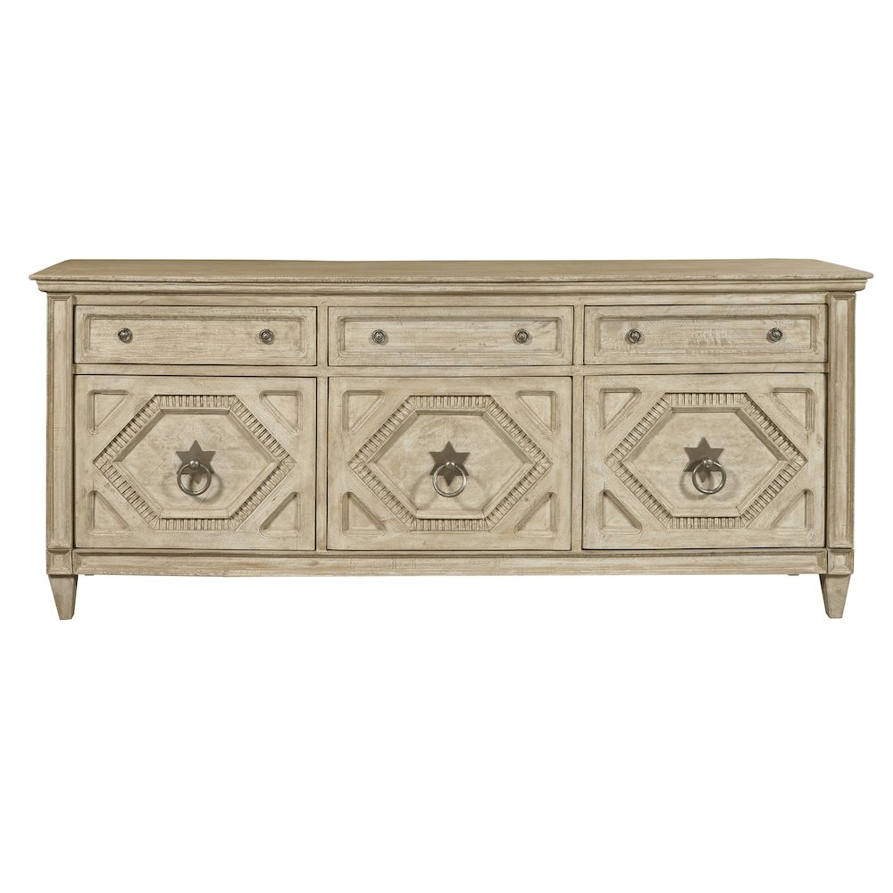 3-Door Entertainment Console with Storage Drawers