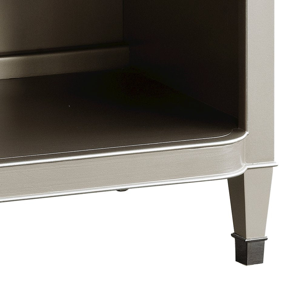 Zoey 2 Drawer Nightstand with Open Shelf and Wireless Charger