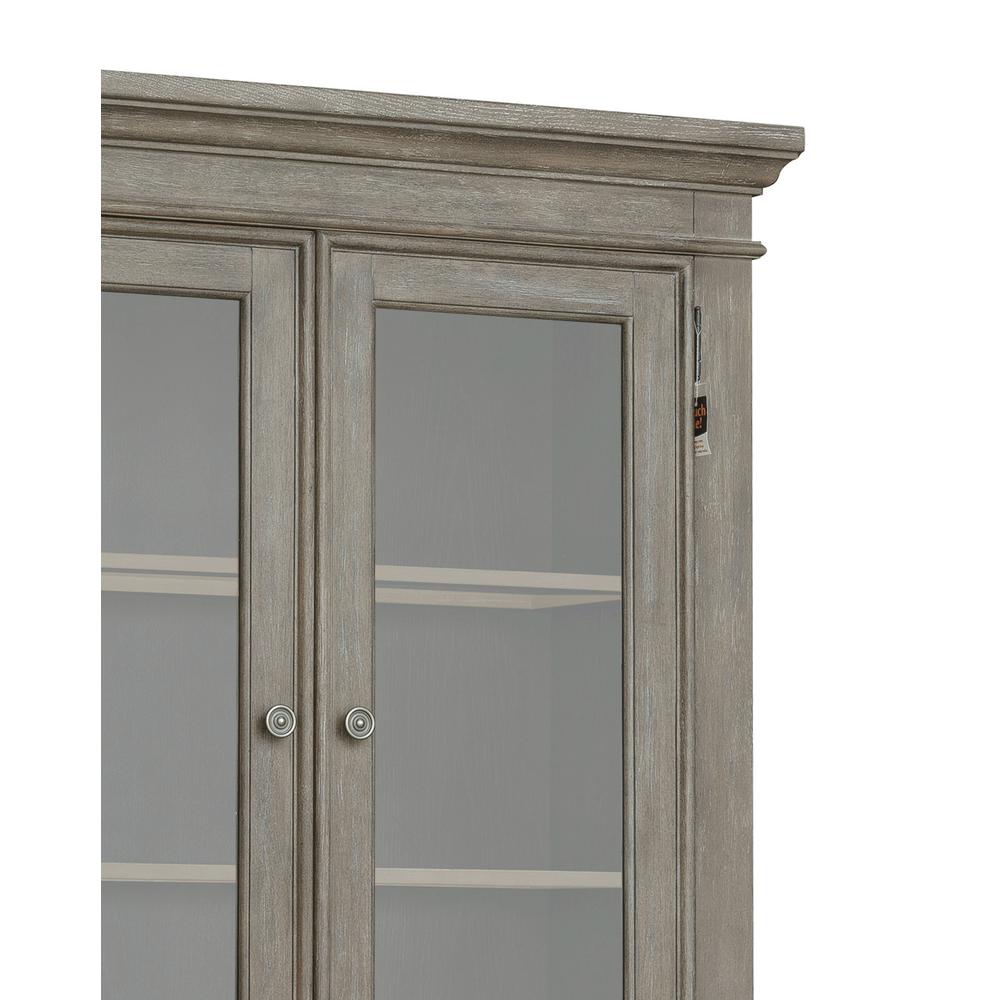 Lawson's Creek Glass Door China Curio with Storage Drawers