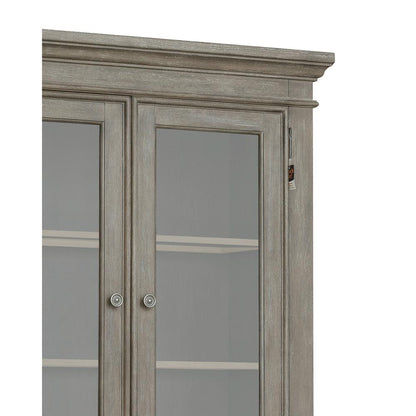 Lawson's Creek Glass Door China Curio with Storage Drawers