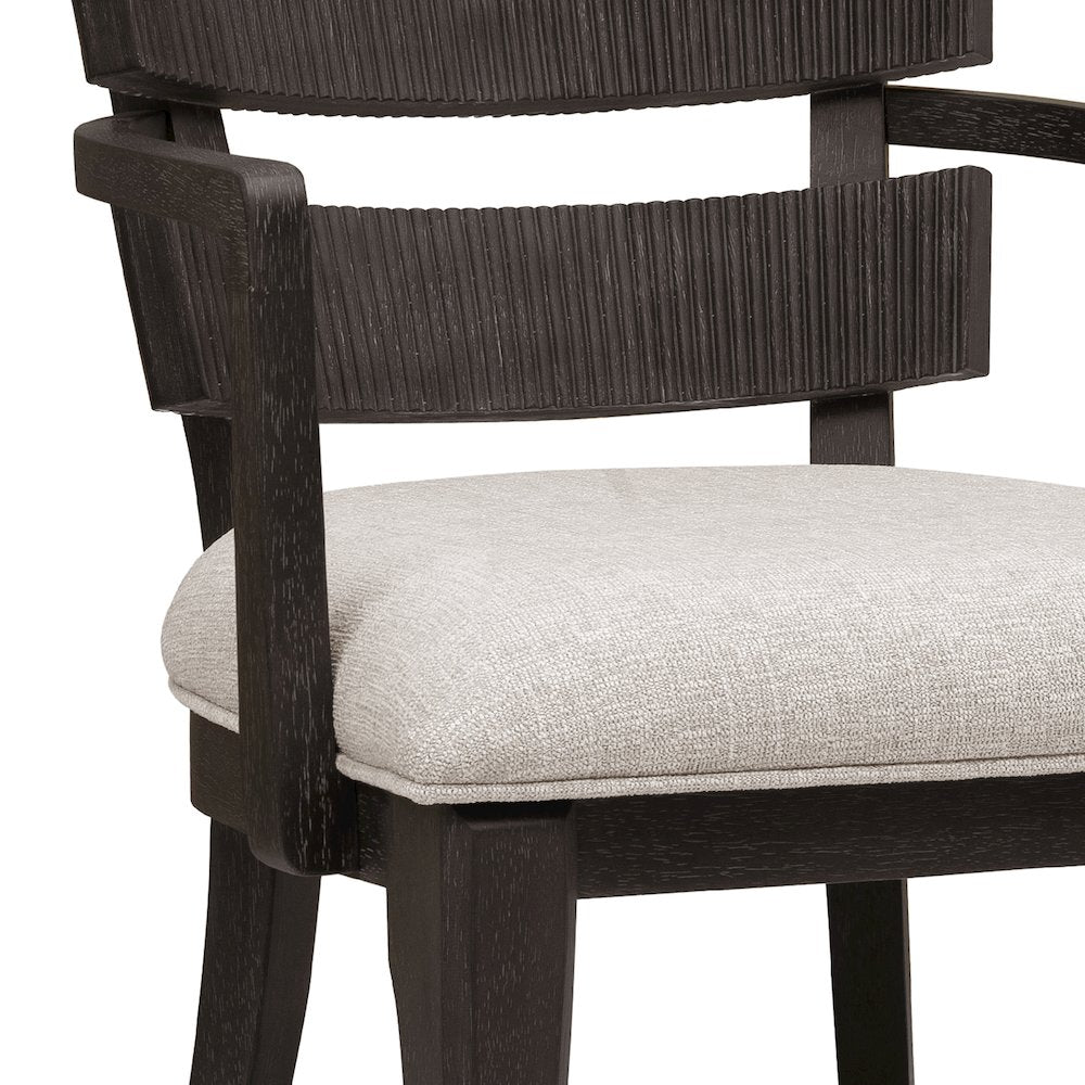 West End Loft Wood Back Arm Chair 2/ctn