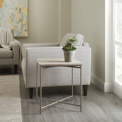 Large Stone Top Nesting Table
