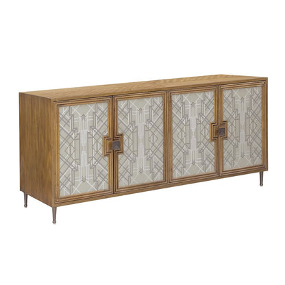 Mid-Century Modern 4 Door Credenza