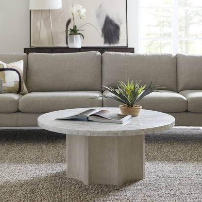 40" Round Cocktail Table with Marble Top
