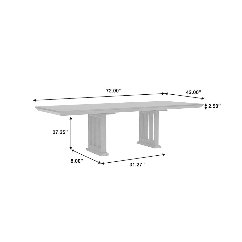 Quincy Double Pedestal Dining Table