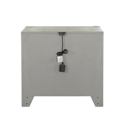 Millwork Two Drawer Nightstand with USB/C Port